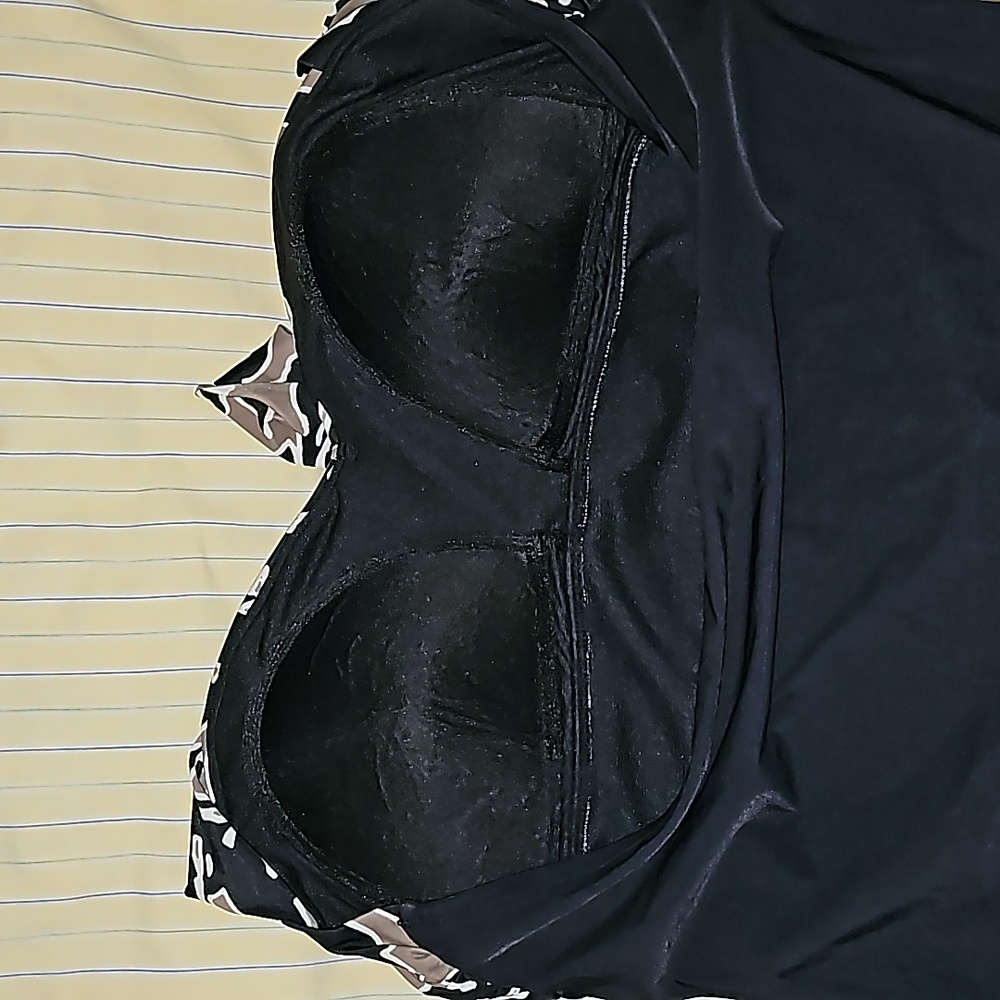 Aqua Green Black and brown swimsuit Size XL - Picture 10 of 16